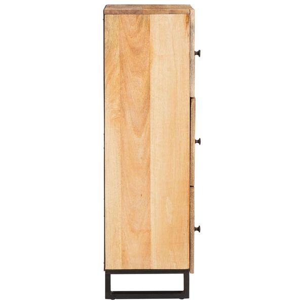 vidaXL Highboard s pohranom Smeđa 90 x 33 x 75 cm Čvrsto drvo manga
