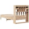 vidaXL Krevet s regalom za knjige bez madraca 75x190 cm borovina