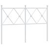 vidaXL Metalno zamjensko uzglavlje bijelo 120 cm