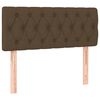 vidaXL Krevet box spring s madracem tamnosmeđi 120 x 190 cm od tkanine