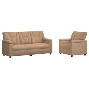 vidaXL Set sofe 2 pcs Boja cappuccina Umjetna koža