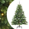 vidaXL Umjetno božićno drvce s stalakom Zelena 150 cm PE i PVC