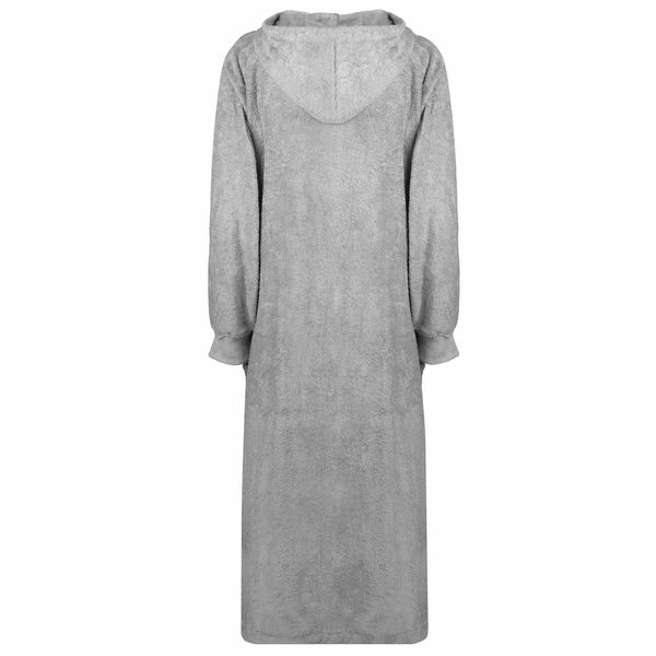 vidaXL Deka majica s kapuljačom KINN Siva XXL Pamuk