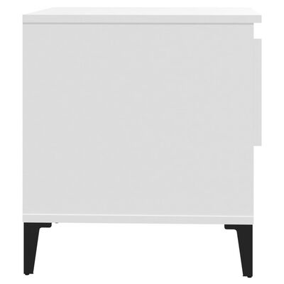 vidaXL Bočni stolić bijeli 50 x 46 x 50 cm od konstruiranog drva