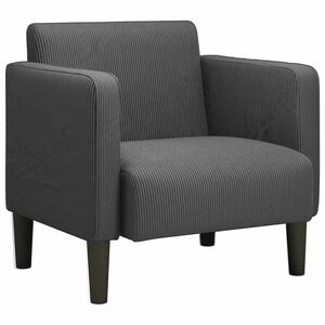 vidaXL Sofa fotelja s naslonima za ruke tamno siva 54 cm