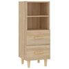 vidaXL Komoda boja hrasta sonome 34,5x34x90 cm od konstruiranog drva