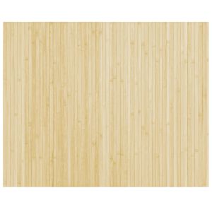 vidaXL Tepih pravokutni svijetli prirodni 80 x 100 cm od bambusa