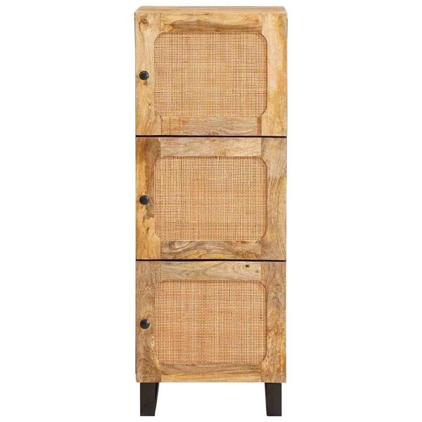 vidaXL Highboard s ladicama Smeđa 40 x 33 x 110 cm Čvrsto drvo manga