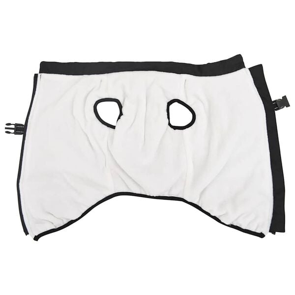 vidaXL Vodootporni reflektirajući kaput s pojasom za pse crni L68