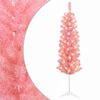 vidaXL Umjetno vitko božićno drvce 150 cm 150 LED lampica Topla bijela