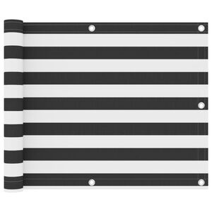 vidaXL Balkonski zastor antracit i bijeli 75x300 cm od tkanine Oxford