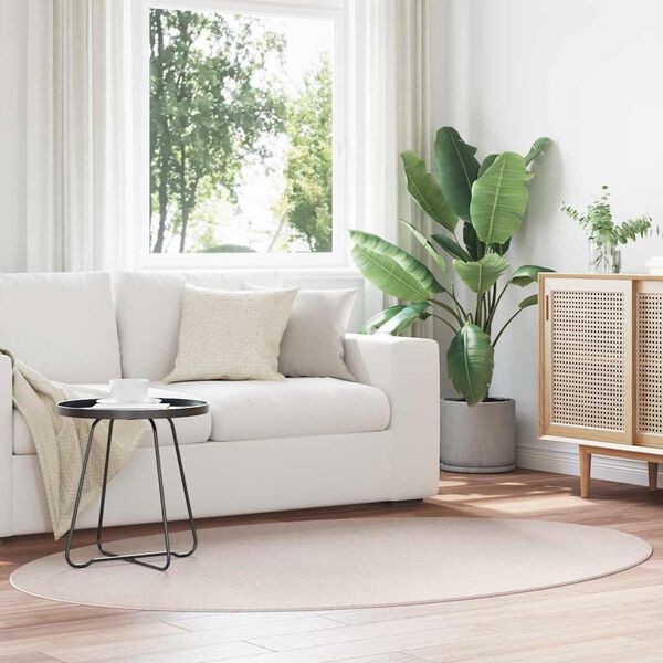 vidaXL Tepih HUARTE Pijesak 170 x 120 cm 100% poliester