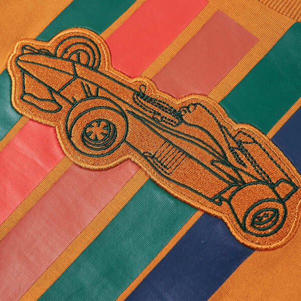 Dječja majica dugih rukava tamna oker 128