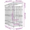 vidaXL Vanjski kavez za pse s krovom čelični 1,84 m&sup2;