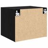 vidaXL Ormar za Zid Crni hrast 50 x 42.5 x 40 cm Konstruirano drvo