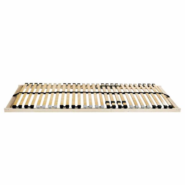 vidaXL Letvičasti podložak Smeđa 90 x 190 cm Cijelo bukvino drvo