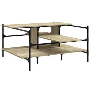 vidaXL Stolić za kavu boja hrasta 100x100x48,5 cm konstruirano drvo