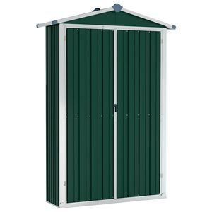 vidaXL Vrtno spremi&scaron;te zeleno 116x45x175 cm od pocinčanog čelika