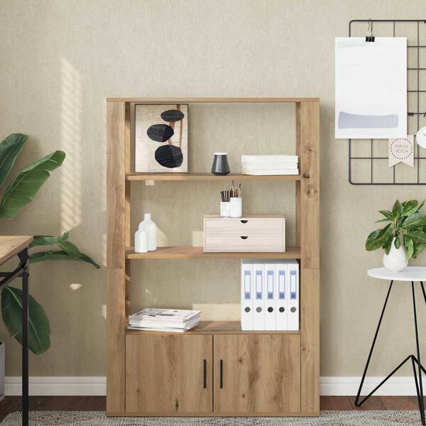 vidaXL Kreveta hrast artisan 30 x 80 x 119.5 cm Konstruirano drvo