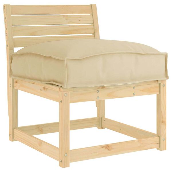 vidaXL Jastuk Bež 60 x 40 x 8 cm Oxford tkanina