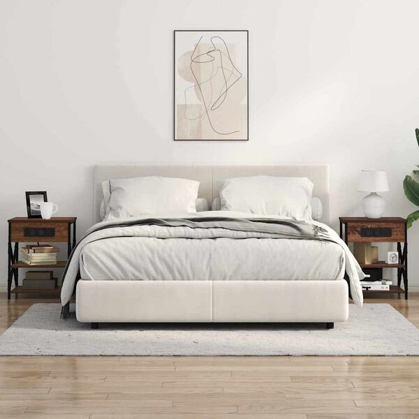 vidaXL Noćni ormar Smeđi hrast 41 x 31 x 51 cm Konstruirano drvo