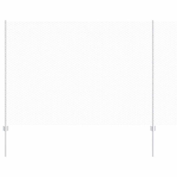 vidaXL Ograda s postovima Srebrno 1,5 x 10 m Čelik