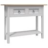 vidaXL Konzolni stol borovina meksički stil Corona sivi 90x34,5x73 cm