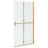 vidaXL Walk-In zid za tuširanje Zlatno 90 x 6.5 x 190 cm