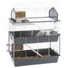 Ferplast kavez za zečeve Barn 100 Double 95 x 57 x 121 cm sivi