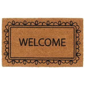 vidaXL Otirač prirodni 45 x 75 cm čupavi od kokosovih vlakana