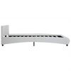 vidaXL Okvir za krevet od umjetne kože LED bijeli 160 x 200 cm