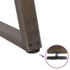 vidaXL Noge za blagovaonski stol V-oblik 2 kom Prirodni čelik 70 x (72-73,3) cm Čelik