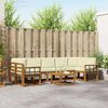 vidaXL Set vanjskih sofa s jastukom 8 pcs Prirodna i krem