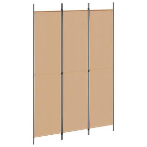 vidaXL 3-panelni pregradni zid Bež 150 x 220 cm Tkanina