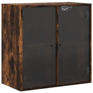 vidaXL Zidni ormarić sa staklenim vratima boja hrasta 68x37x68,5 cm