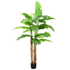 vidaXL Umjetno drvo banane s posudom 300 cm zeleno