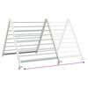 vidaXL Stalak za sušenje za kadu produživi 53 - 90 cm aluminijski