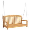 vidaXL Ljuljačka 114 x 61 x 61,5 cm Čvrsto teak drvo Prirodna
