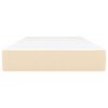 vidaXL Madrac s džepičastim oprugama srednje tvrdoće krem 120x190x20 cm od tkanine