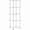 vidaXL Police s 5 razina prozirne 40 x 40 x 130 cm od kaljenog stakla