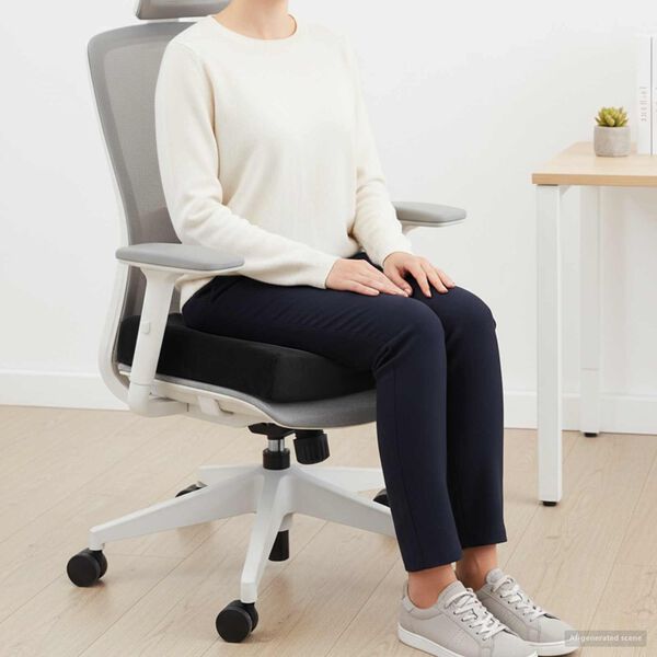 vidaXL Jastuk za sjedalo Crna 40 x 40 x 11 cm PU pjena