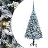 vidaXL Umjetno božićno drvce Bijelo 120 cm PVC i Čelik i Plastika