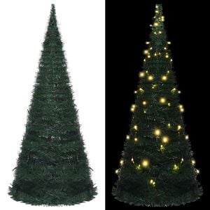 vidaXL Prigodno osvijetljeno umjetno božićno drvce zeleno 150 cm