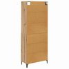 vidaXL Highboard Umjetnički hrast 69,5 x 34 x 180 cm Konstruirano drvo