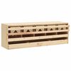vidaXL Gnijezdo za nesilice s 5 odjeljaka 117x33x38cm masivna borovina