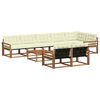 vidaXL Set vanjskih sofa 9 kom. Prirodna i krem