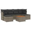 vidaXL 7-dijelni set vrtnih sofa sivi od poliratana