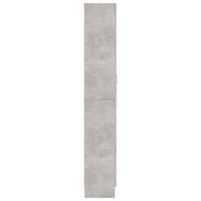 vidaXL Vitrina siva boja betona 82,5x30,5x185,5 cm konstruirano drvo