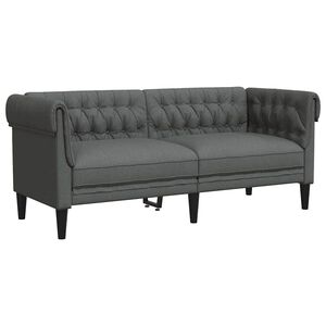 vidaXL Sofa Tamno siva 182,5 x 74,5 x 74,5 cm Poliester