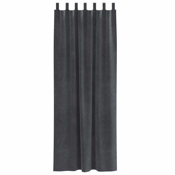 vidaXL Zavjese za zamračivanje 2 pcs Svijetlo siva 140 x 245 cm Bar&scaron;un